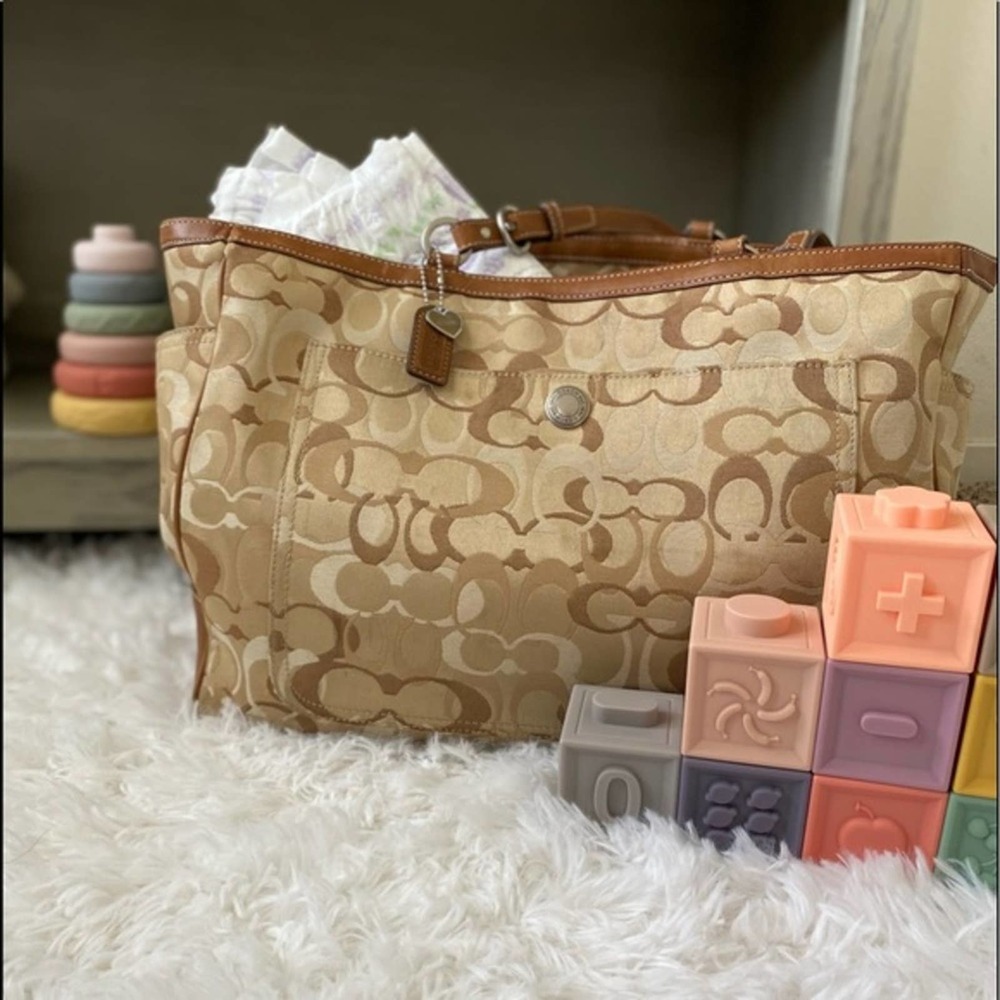 Coach Tan and Brown Kids Accessories Bag